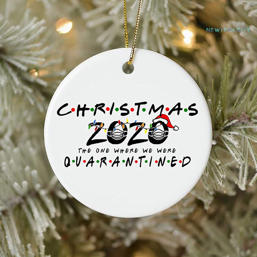 Mặt Gỗ Hình Tròn In Chữ Giáng Sinh Trang Trí Cây Thông