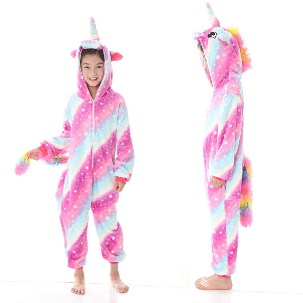 Set đồ ngủ pijama hình ngựa 1 sừng dễ thương cho bé