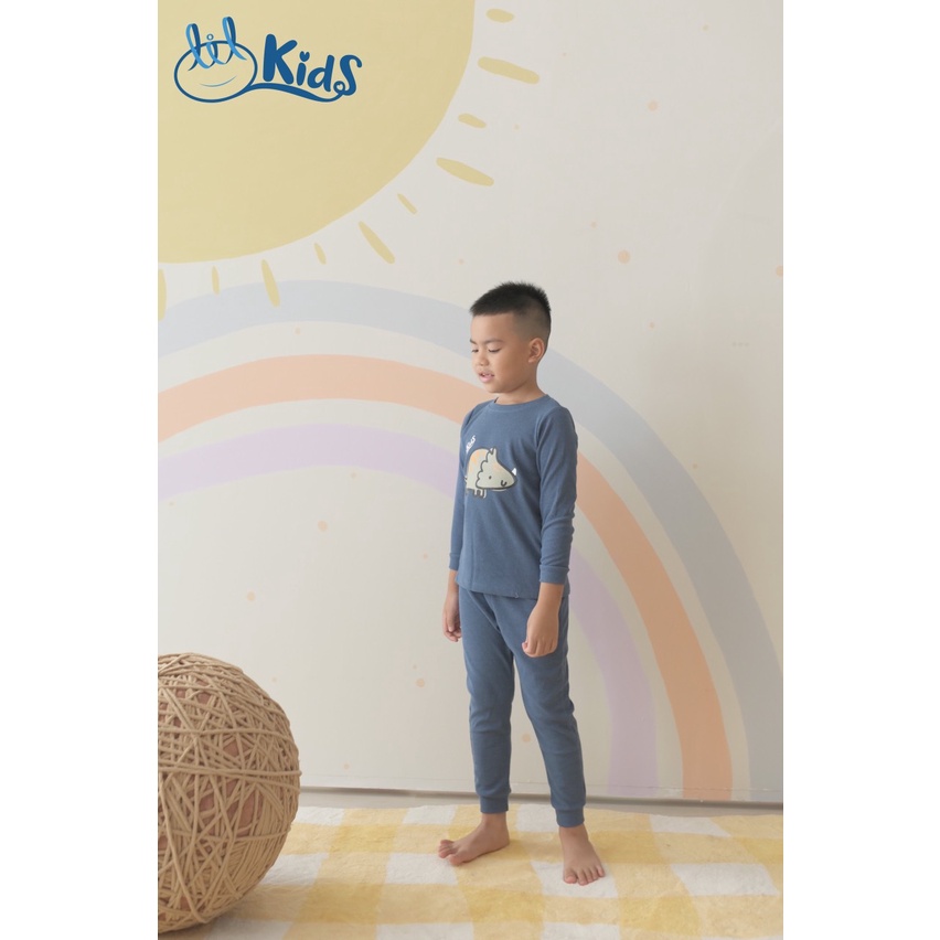 [CHÍNH HÃNG] Bộ dài tay kid nỉ lông thu đông trẻ em KIDBD03 Little Love
