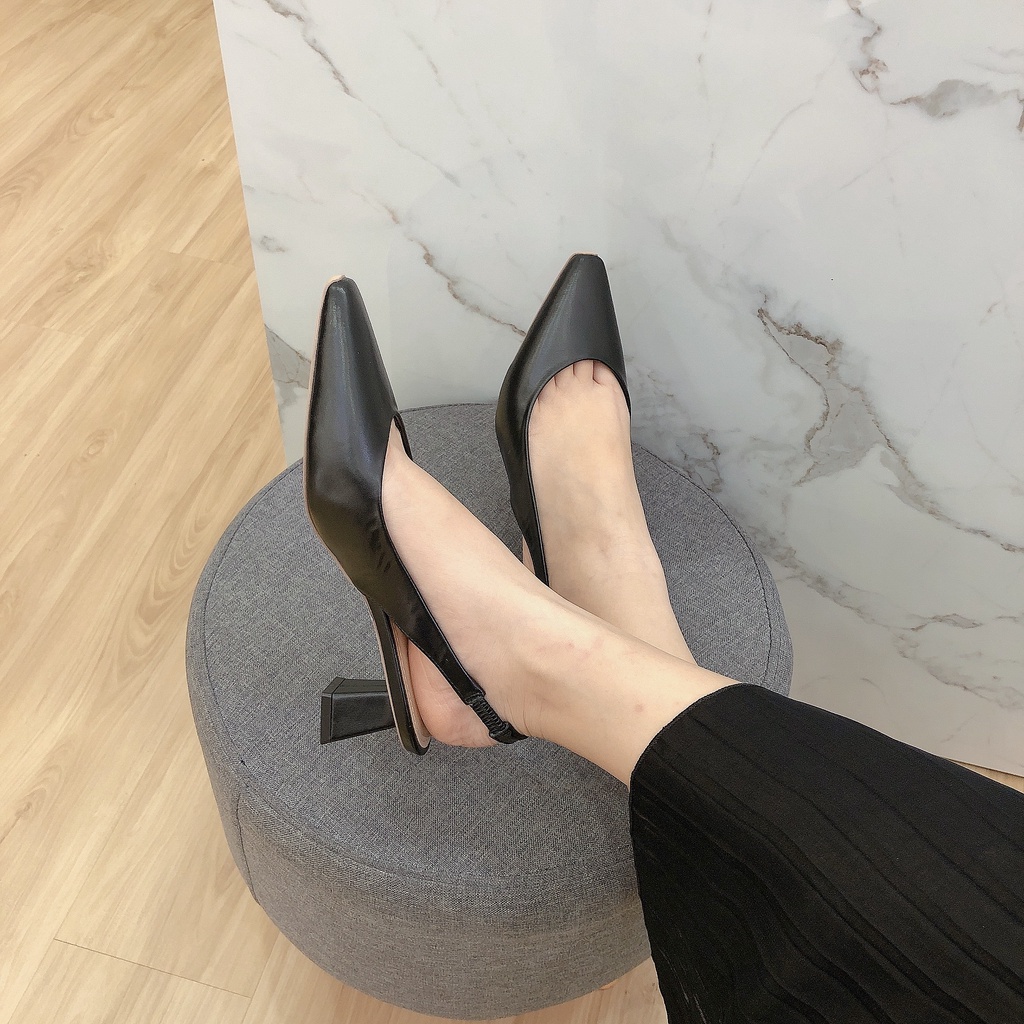 Giày Sandal Nữ Slingback Ôm Chân cao 5p VNXK