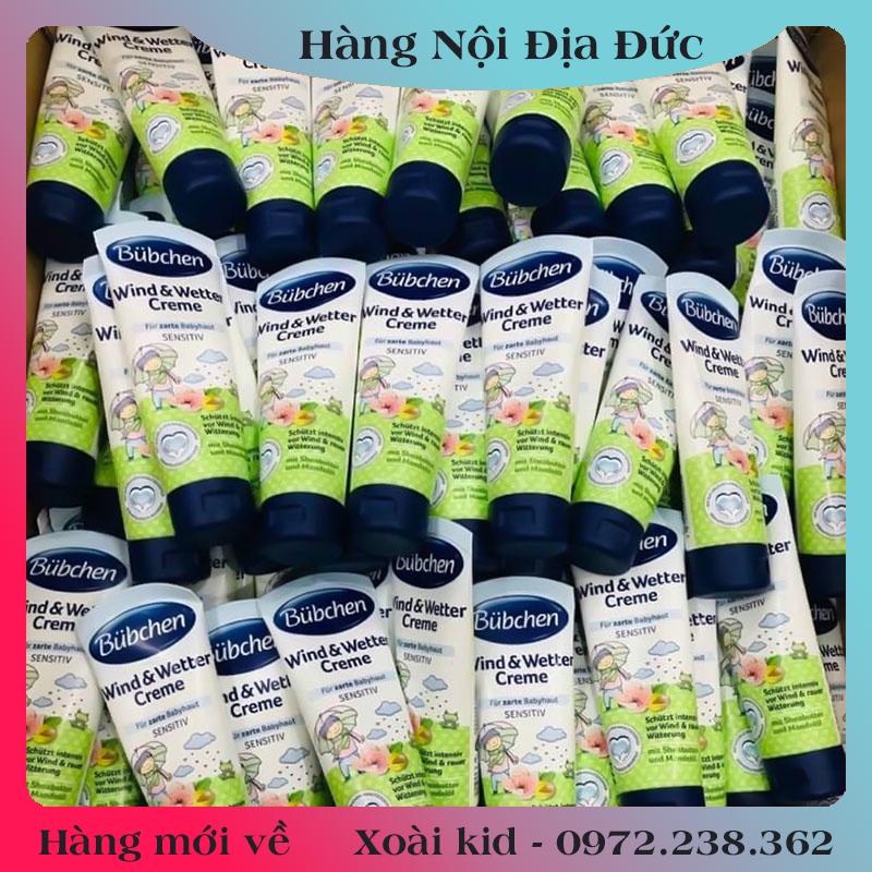 Kem dưỡng da chống nẻ dưỡng ẩm toàn thân buchen wind &amp; wetter Creme 75ml chính hãng đức dành cho trẻ em trẻ sơ sinh