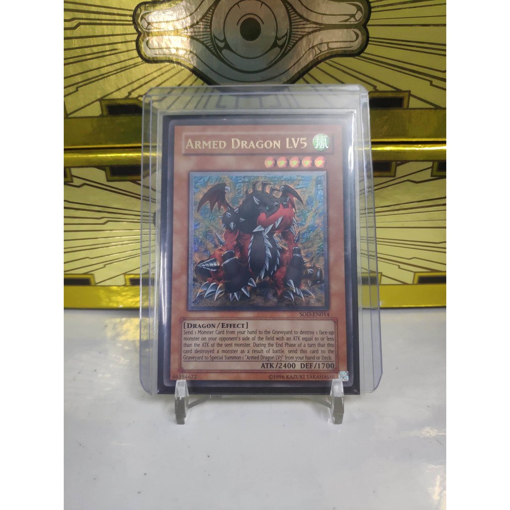 [ Dưa Hấu Yugioh ] Lá bài thẻ bài Armed Dragon LV5 - Ultimate Rare Unlimited - Tặng bọc bài nhựa bảo quản