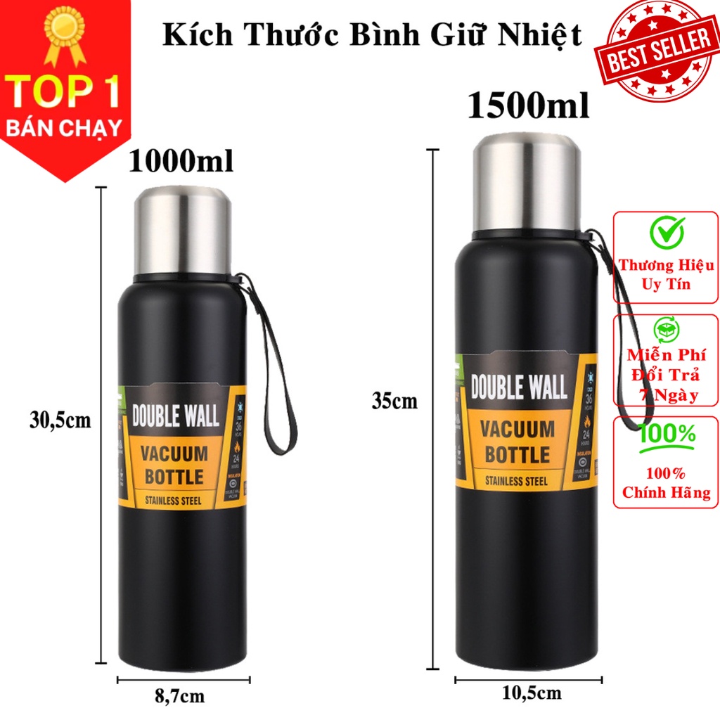 [Màu Bạc] Bình Giữ Nhiệt RigaTumbler (1500ml) Belt Bottle LHC4267, Energetic One-Touch Tumbler LHC3249, Feather Light LH