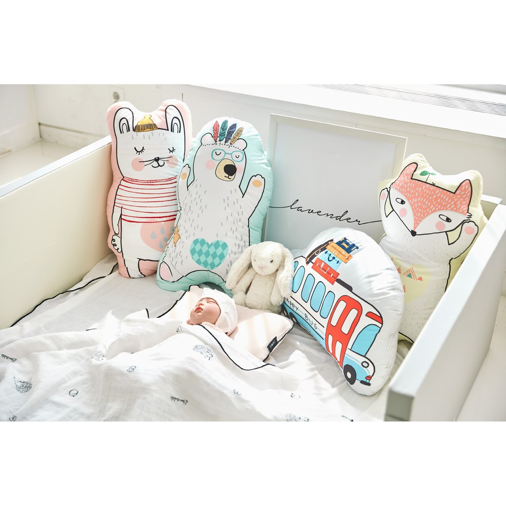 Gối ôm hình thú cưng Dream cho bé/ Gối tựa thú cưng Dream cho bé Bonitabebe nhập khẩu Hàn Quốc