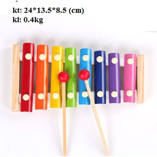 ĐỒ CHƠI GỖ Đàn 8 âm bằng gỗ cho bé