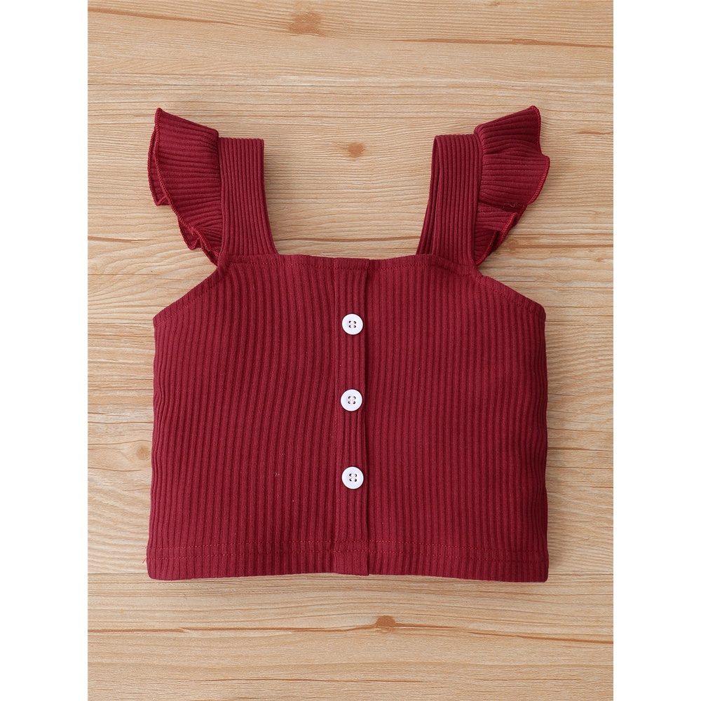 Bộ trang phục MIKRDOO 2 món gồm áo hai dây và quần đùi in hoa dễ thương thời trang mùa hè cho bé