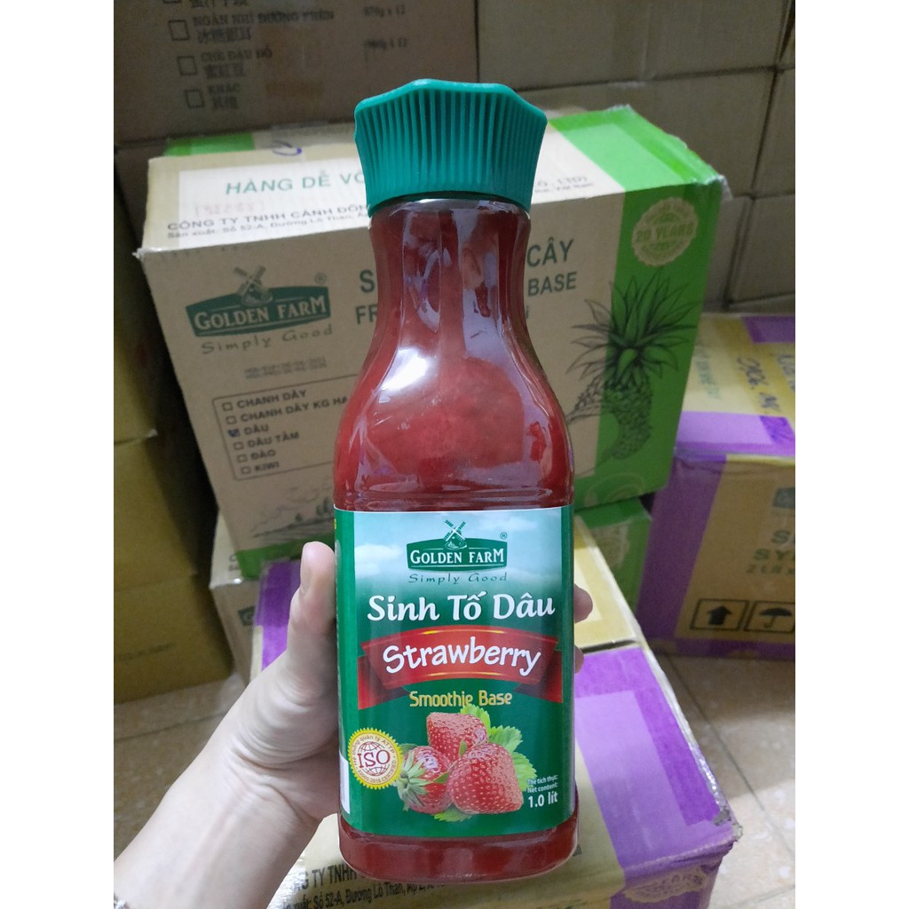 Sinh tố Dâu Golden Farm 1 lít