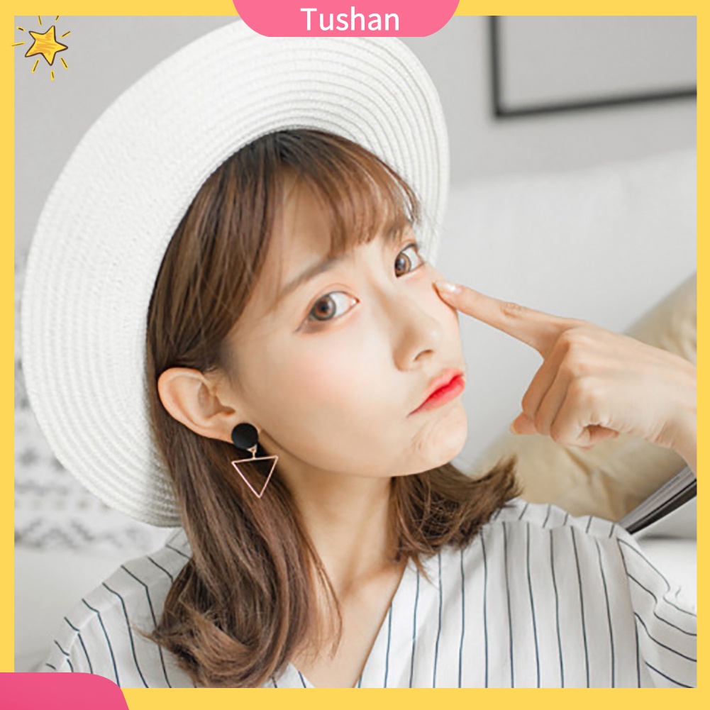 Khuyên tai thiết kế bất đối xứng xinh xắn thời trang cho nữ