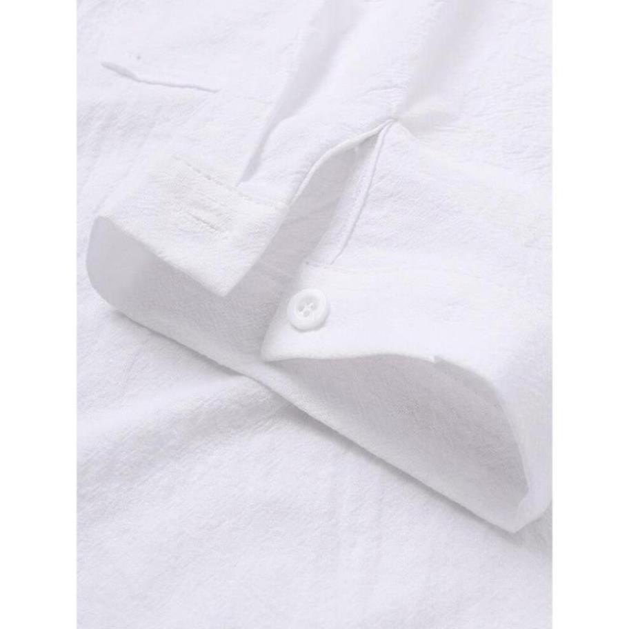 (NT) Áo Sơ Mi Nam Đũi Nhật Cổ Trụ (LG) | BigBuy360 - bigbuy360.vn