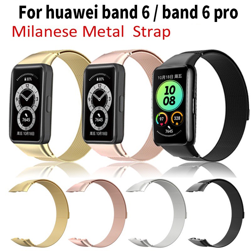 Dây Đeo Thay Thế Chất Liệu Kim Loại Dạng Lưới Thời Trang Cho Huawei Band 6 Áp dụng cho huawei band 6 pro
