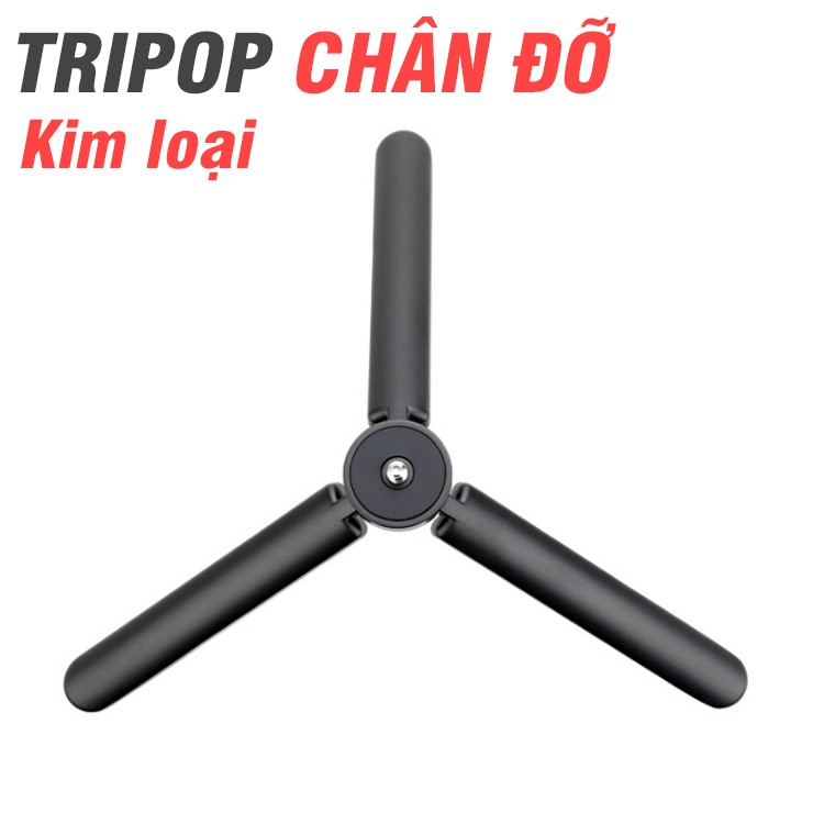 Tripod mini bằng hợp kim 3 chân dùng cho máy ảnh điện thoại gimbal