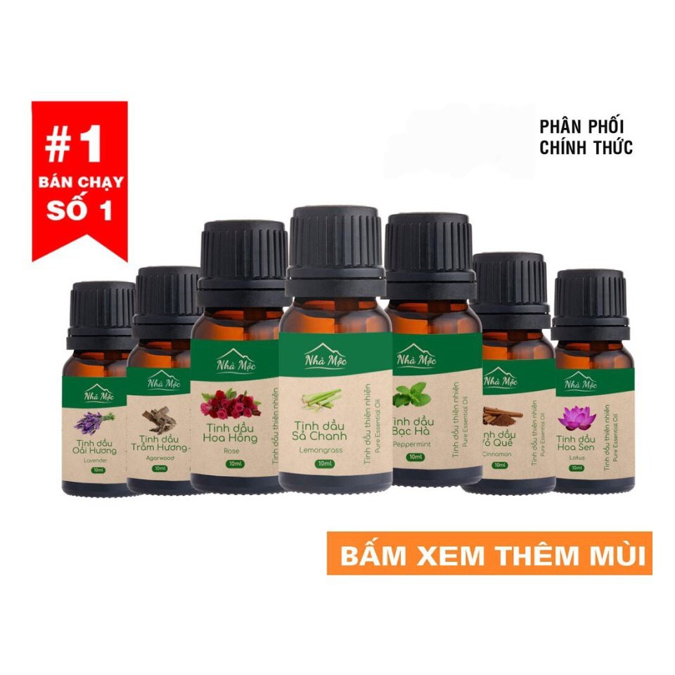 Tinh Dầu Nguyên Chất Tự Nhiên Lọ 10ml TDTN