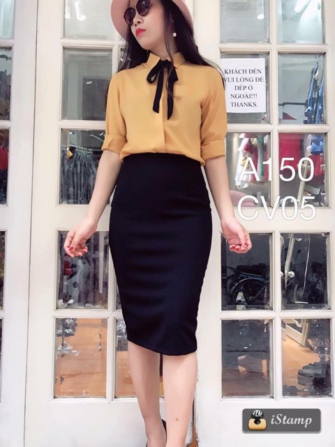 Chân váy bút chì - xẻ trước / xẻ sau ( Nhiều màu) | BigBuy360 - bigbuy360.vn
