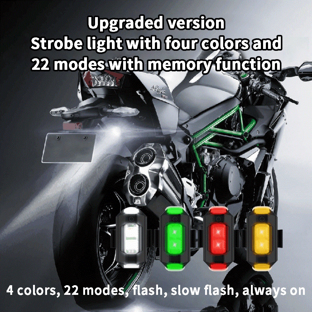 USB Có Thể Sạc Lại đèn nhấp nháy 7 màu sắc của ánh sáng đèn cảnh báo cho xe máy xe đạp/Xe Đạp MTB/bay không người lái chuyến bay đêm đèn Phụ kiện