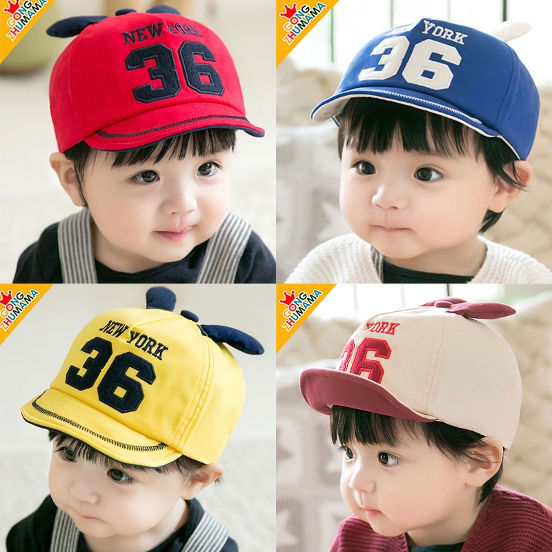 Mũ nón lưỡi trai cho bé trai bé gái từ 8 tháng đến 2 tuổi ( vành trước thuộc loại mềm có gọng vẻ lên xuống)