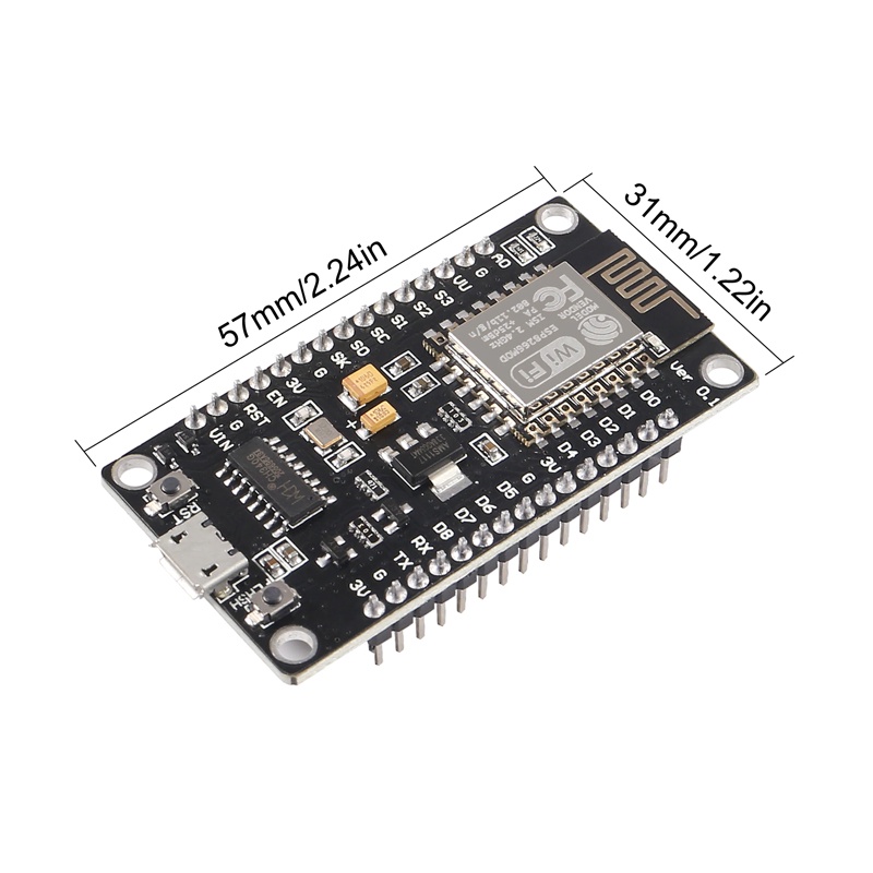 ESP8266 NodeMCU Kít thu phát wifi Lua V3 CH340 Kit RF wifi mode Hỗ trợ Tasmota Home assistant, Hass io