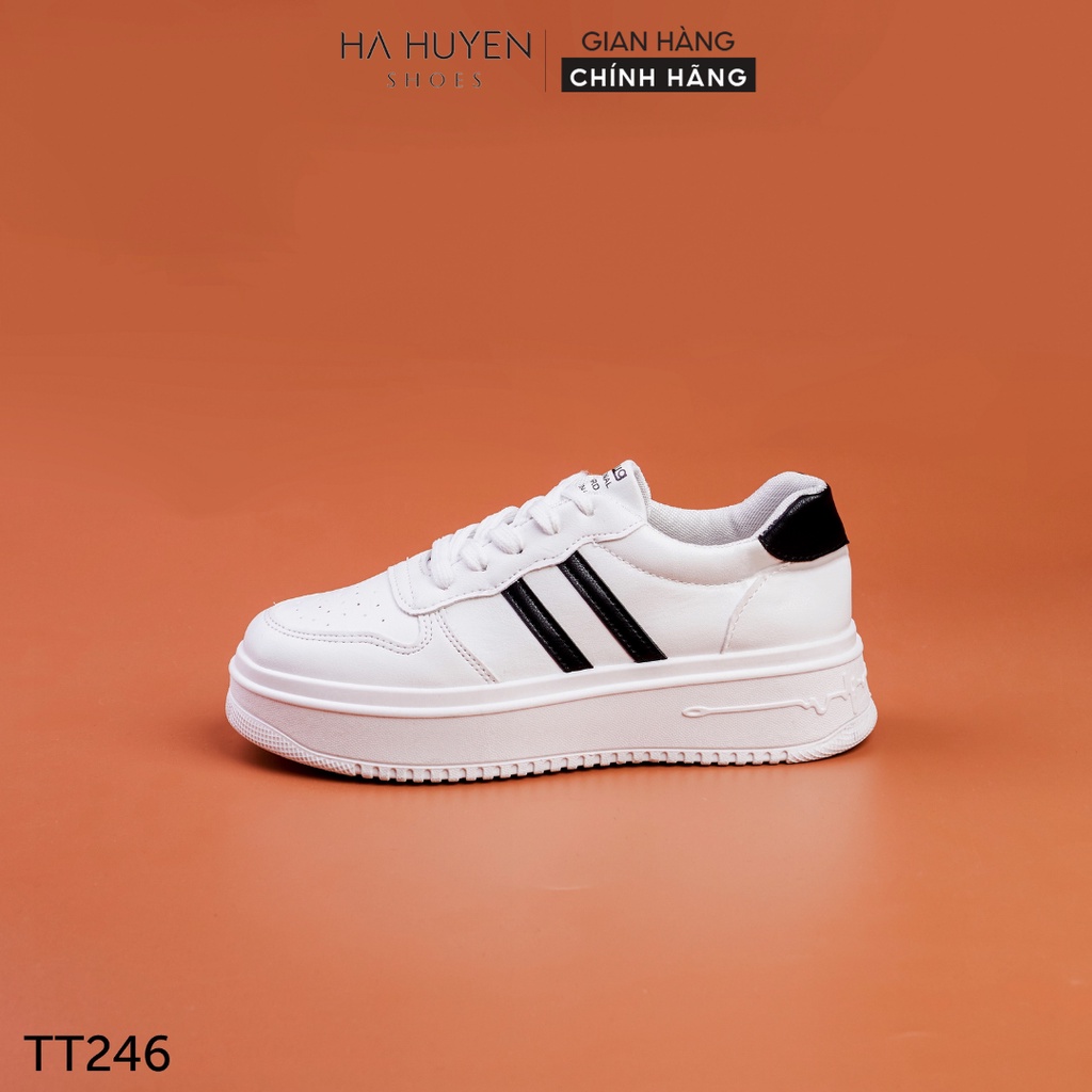 Giày thể thao nữ Hà Huyền Shoes sneaker nữ phối vạch đơn giản dễ phối đồ - TT246