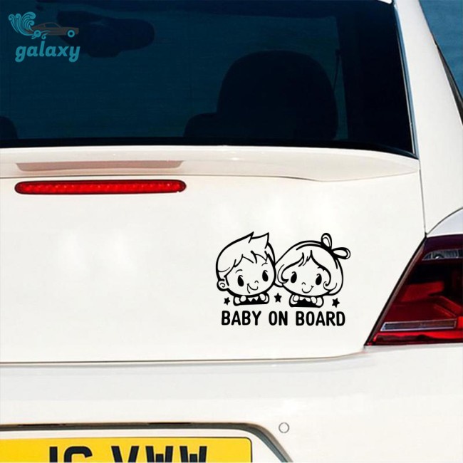 Galaxy Miếng Dán Cảnh Báo Baby On Board Nhiều Màu Trang Trí Xe Hơi