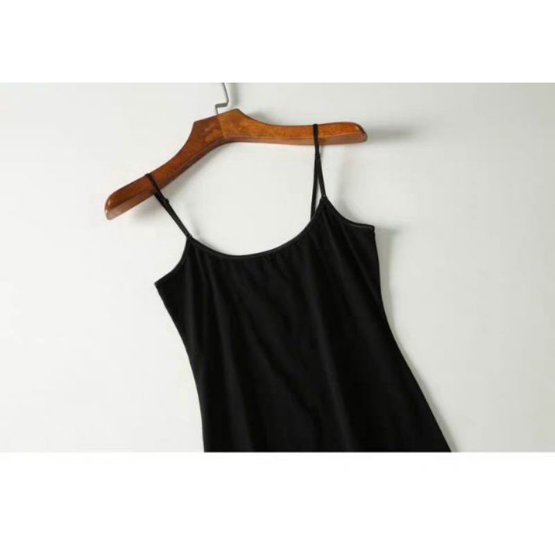 Váy 2 dây cotton dáng ôm-váy lót trong/váy ngủ