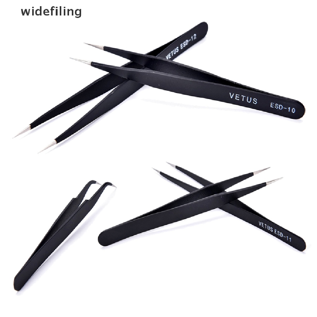 Set 6 nhíp thép không gỉ chống tĩnh điện an toàn tiện lợi