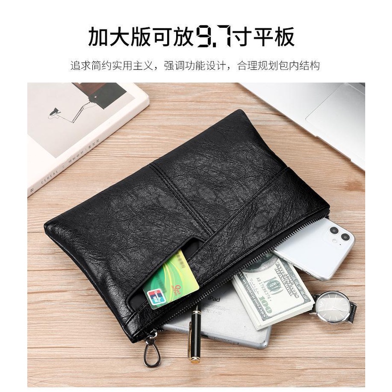 Ví da cầm tay mềm sức chứa lớn phong cách mới cho nam | BigBuy360 - bigbuy360.vn