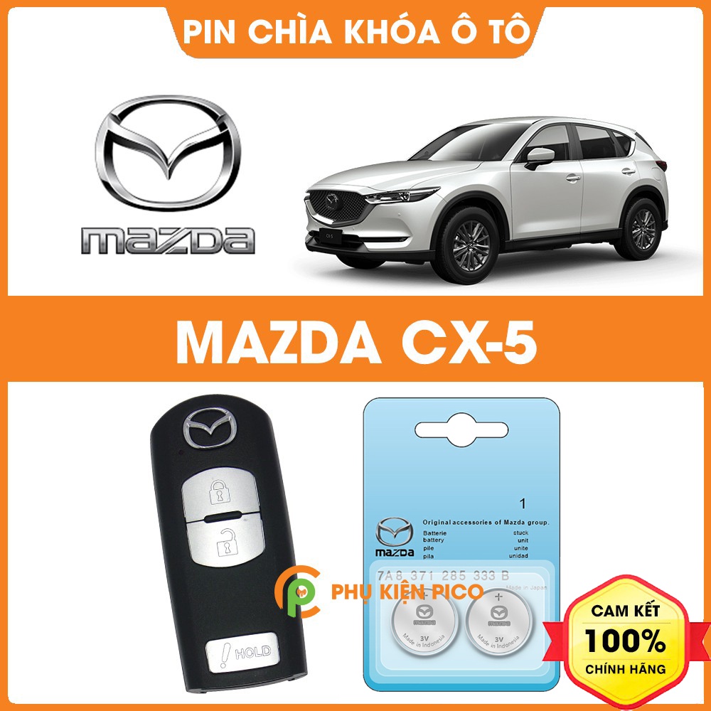 Pin chìa khóa ô tô Mazda CX5 chính hãng Mazda sản xuất tại Indonesia 3V Panasonic