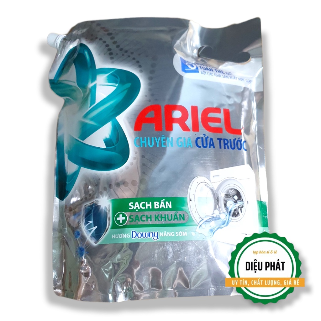 ⚡️ Nước Giặt Ariel Chuyên Gia Cửa Trước Sạch Bẩn Sạch Khuẩn Hương Downy Nắng Sớm Túi 3.1 Lít
