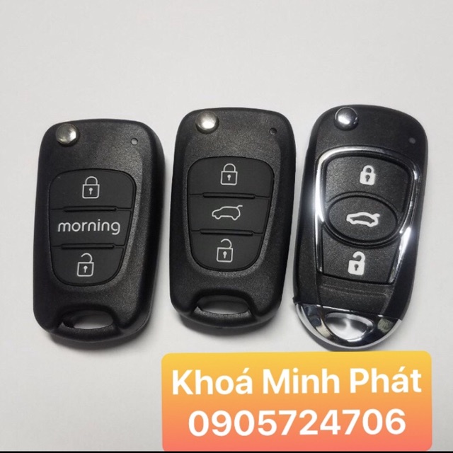 Vỏ chìa khóa Kia, Hyundai Nút Bấm Nhựa