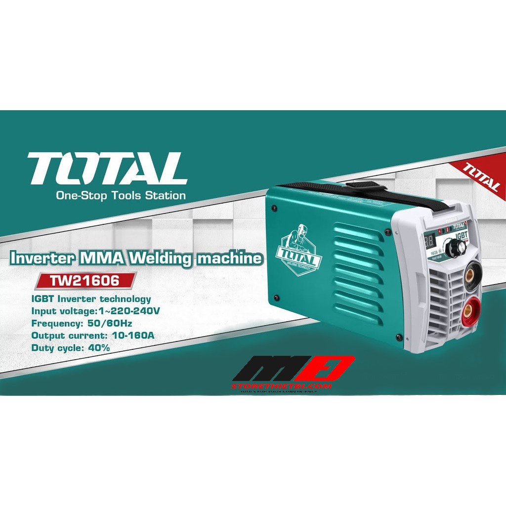 TW21606 MÁY HÀN ĐIỆN TỬ BH 12 THÁNG 160A TOTAL