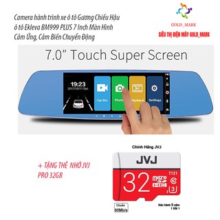 TẶNG KÈM THẺ NHỚ|Camera hành trình-Gương Chiếu Hậu ô tô BM999 PLUS| Màn Hình Cảm Ứng 7 Inch , Cảm Biến Chuyển Động