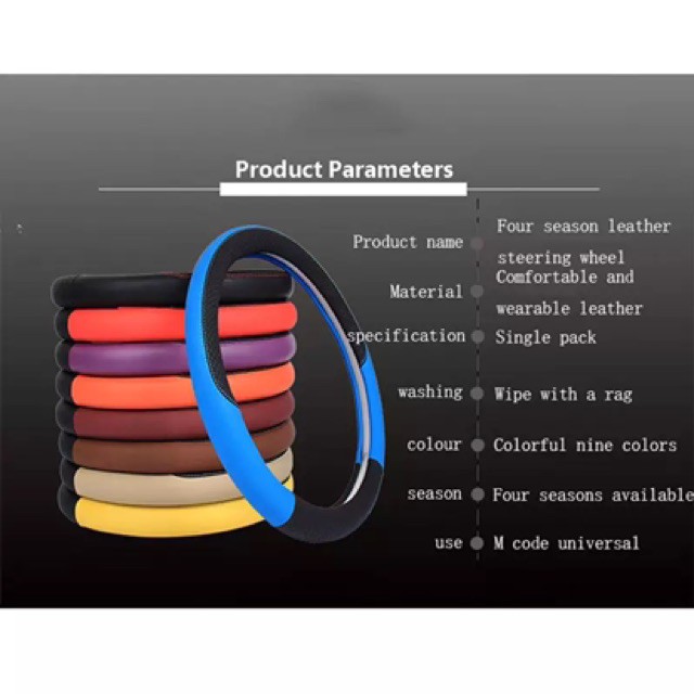 Bọc da vô lăng ô tô loại tốt bám tay thiết kế đẹp mắt phù hợp các loại xe phổ thông