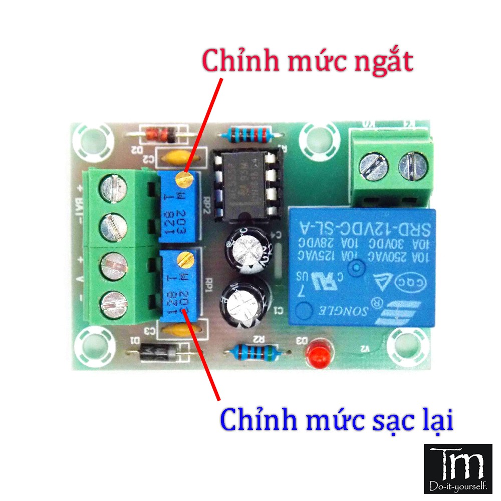 Mạch Sạc Tự Ngắt Bảo Vệ Ắc Quy XH-M601