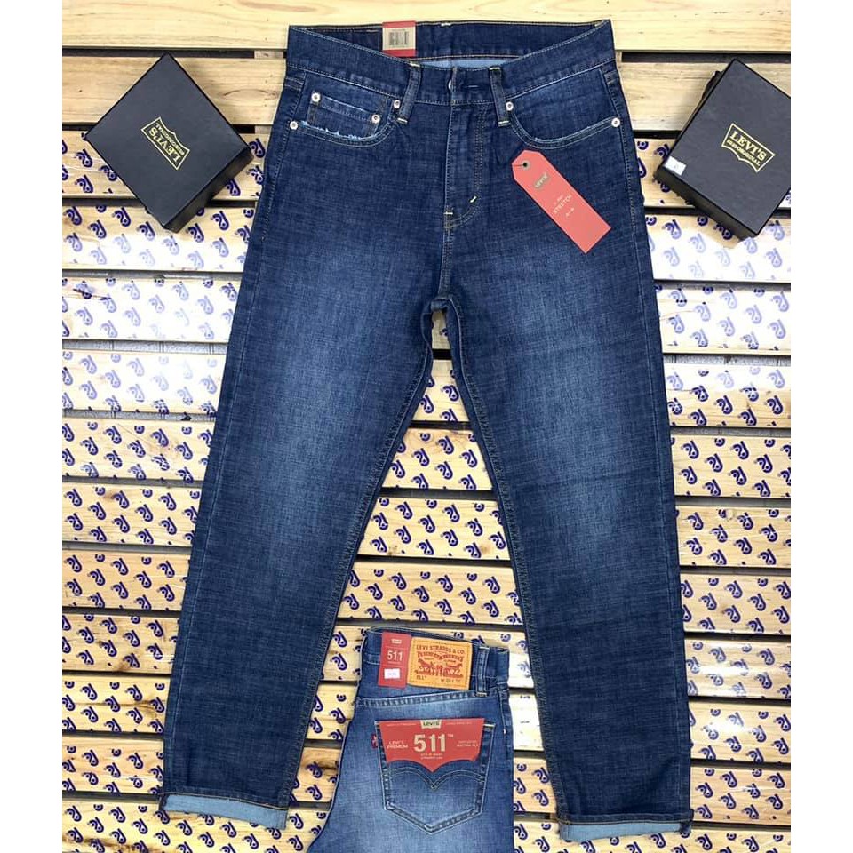 Quần Jeans Levis 511 Xanh Wash Cao Cấp Dòng 511 ống suông Slim Straight - Modife Shop