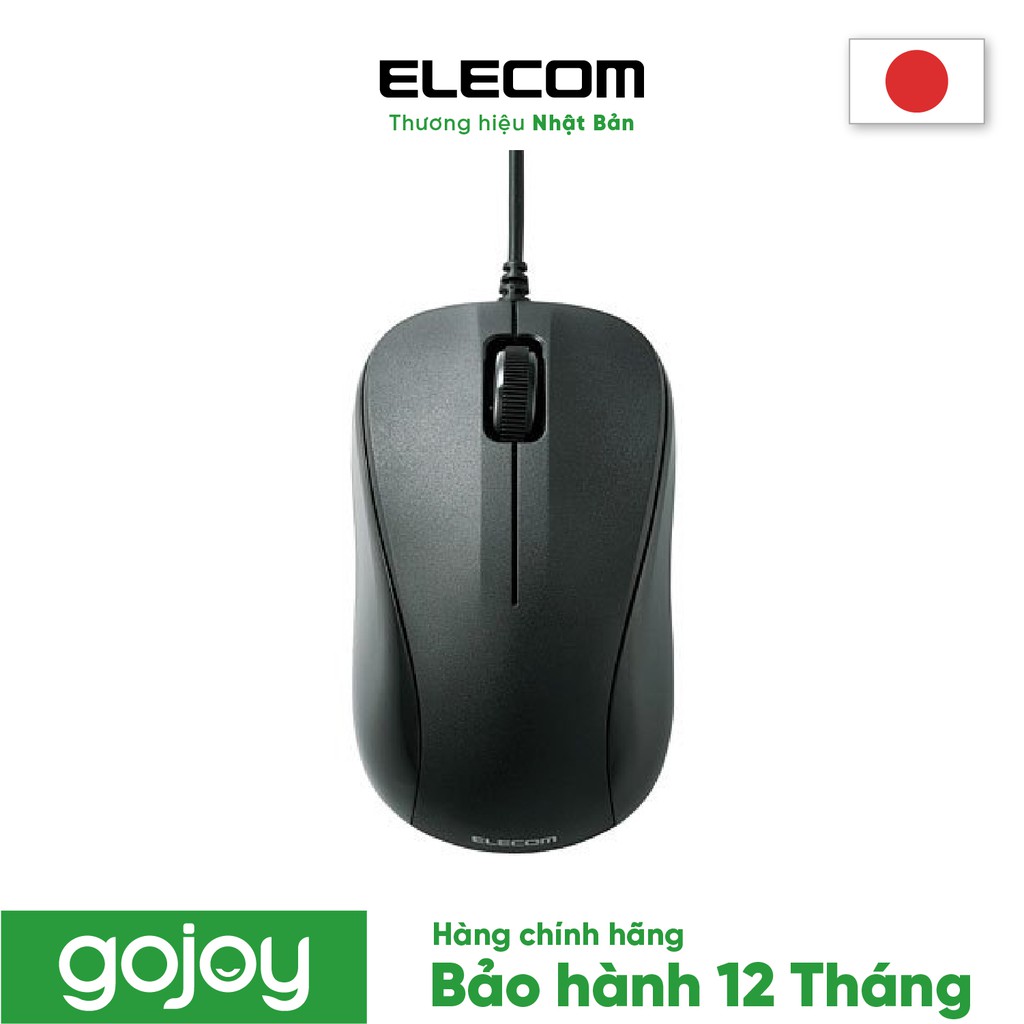 Chuột dây ELECOM M-K6URBK/RS 2 màu - Bảo hành 12 tháng chính hãng