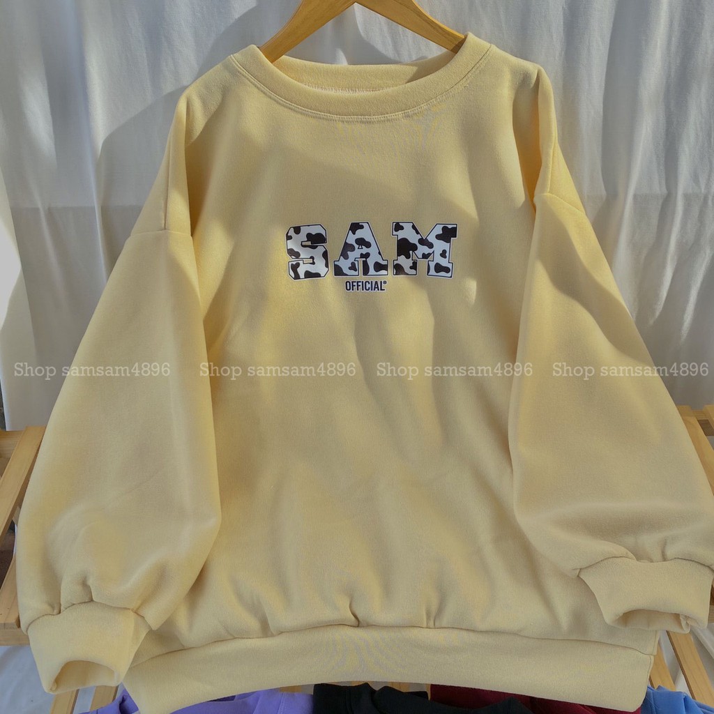 [RẺ VÔ ĐỊCH] Áo Sweater nỉ Sam Ofiicial Ulzzang samsam4896, Áo Nỉ Form Thụng Tay Phồng | BigBuy360 - bigbuy360.vn