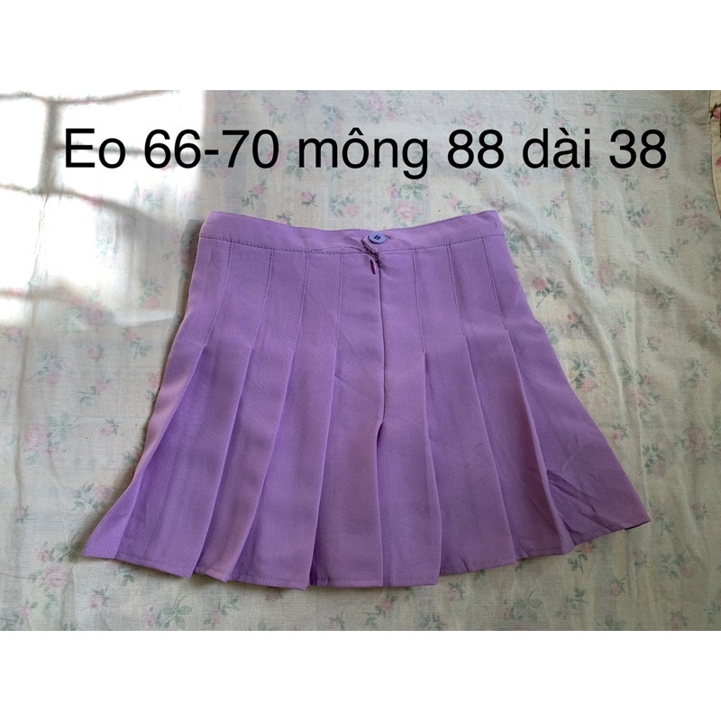 Chân váy y2k xếp li caro siêu rẻ