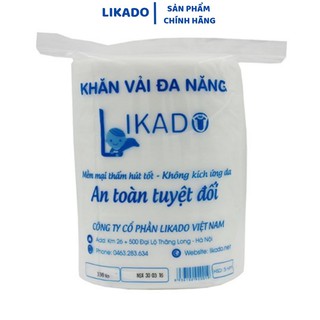 Khăn giấy khô đa năng cho bé Likado cuộn 500g khoảng 330 tờ(1 cuộn)