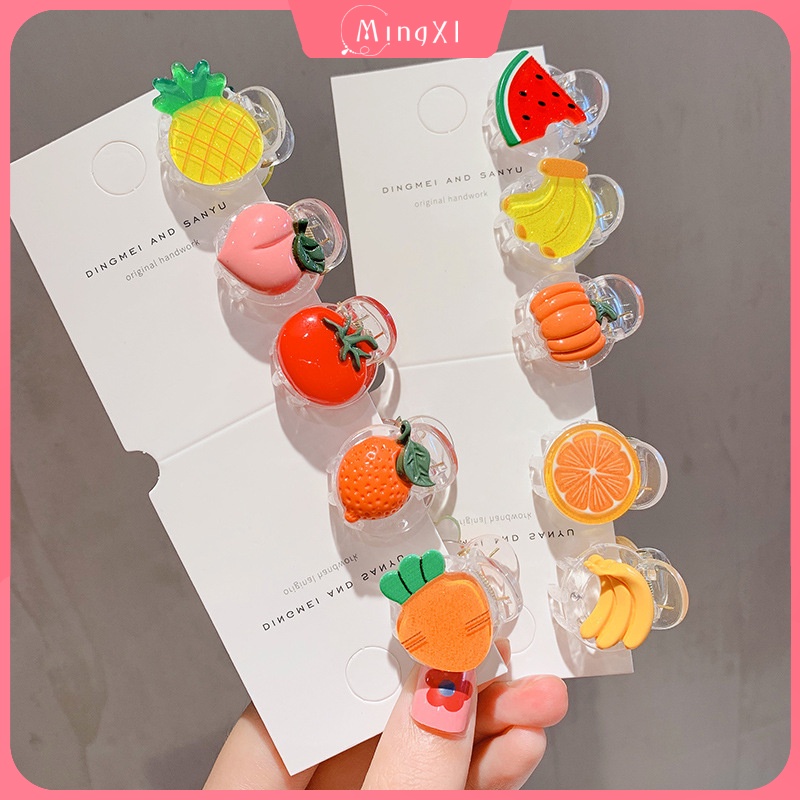 Kẹp Tóc Hình Hoa Quả Dễ Thương Cho Nữ