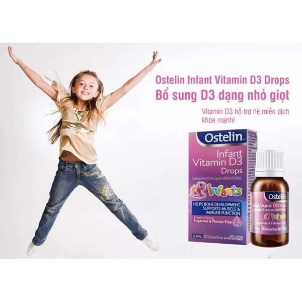 VITAMIN CHO BÉ OSTELIN INFANT VITAMIN D3 DROPS 2.4ML CỦA ÚC