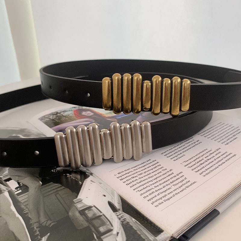 Thắt lưng bản nhỏ khóa kim loại cá tính TTL100