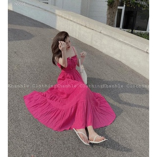 ĐẦM MAXI XỐP HAI DÂY