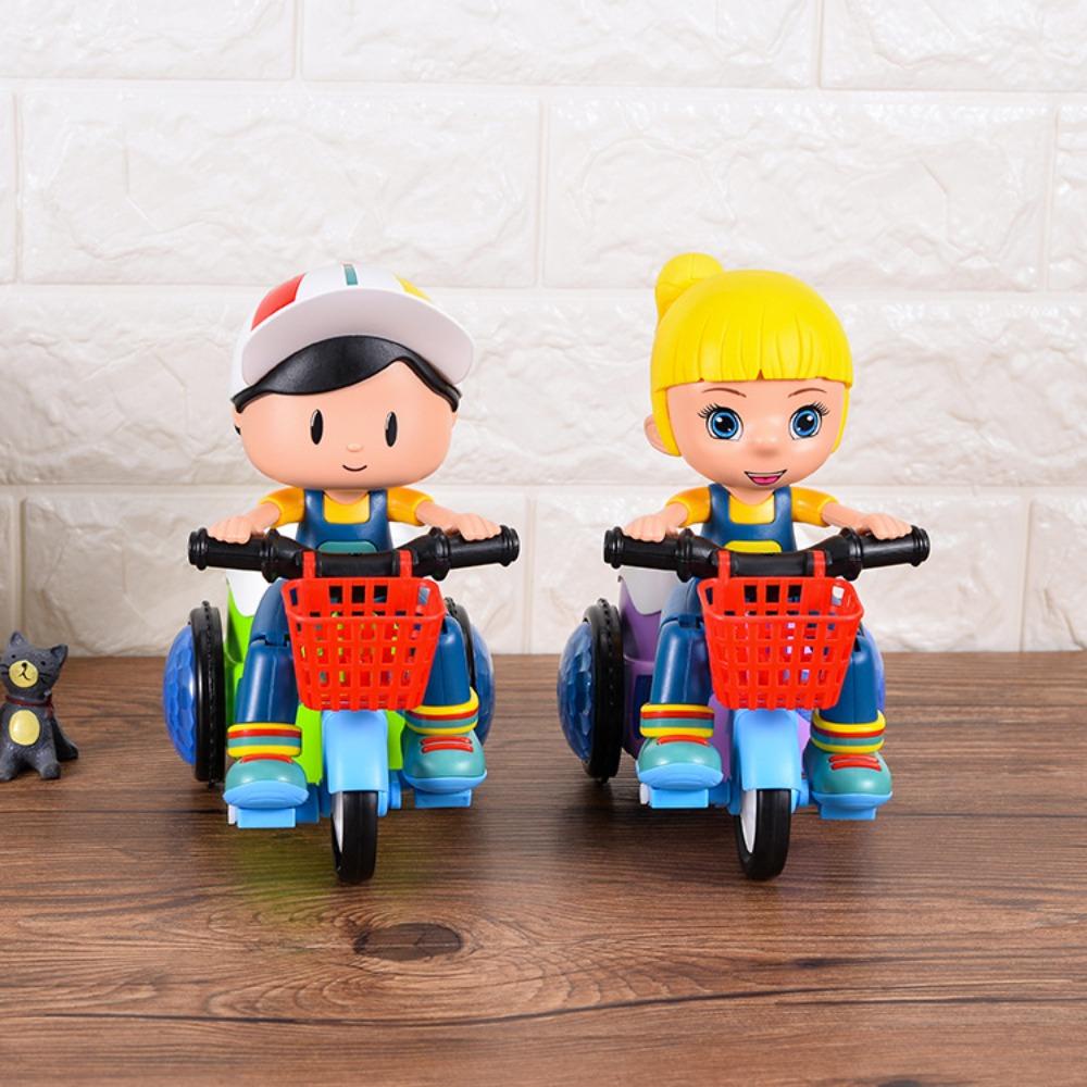 DYRUIDOJ Xe Ba Bánh Đồ Chơi Có Đèn LED Sáng Tạo Dễ Sử Dụng Làm Quà Tặng Sinh Nhật Giáng Sinh Cho Bé Trai Bé Gái