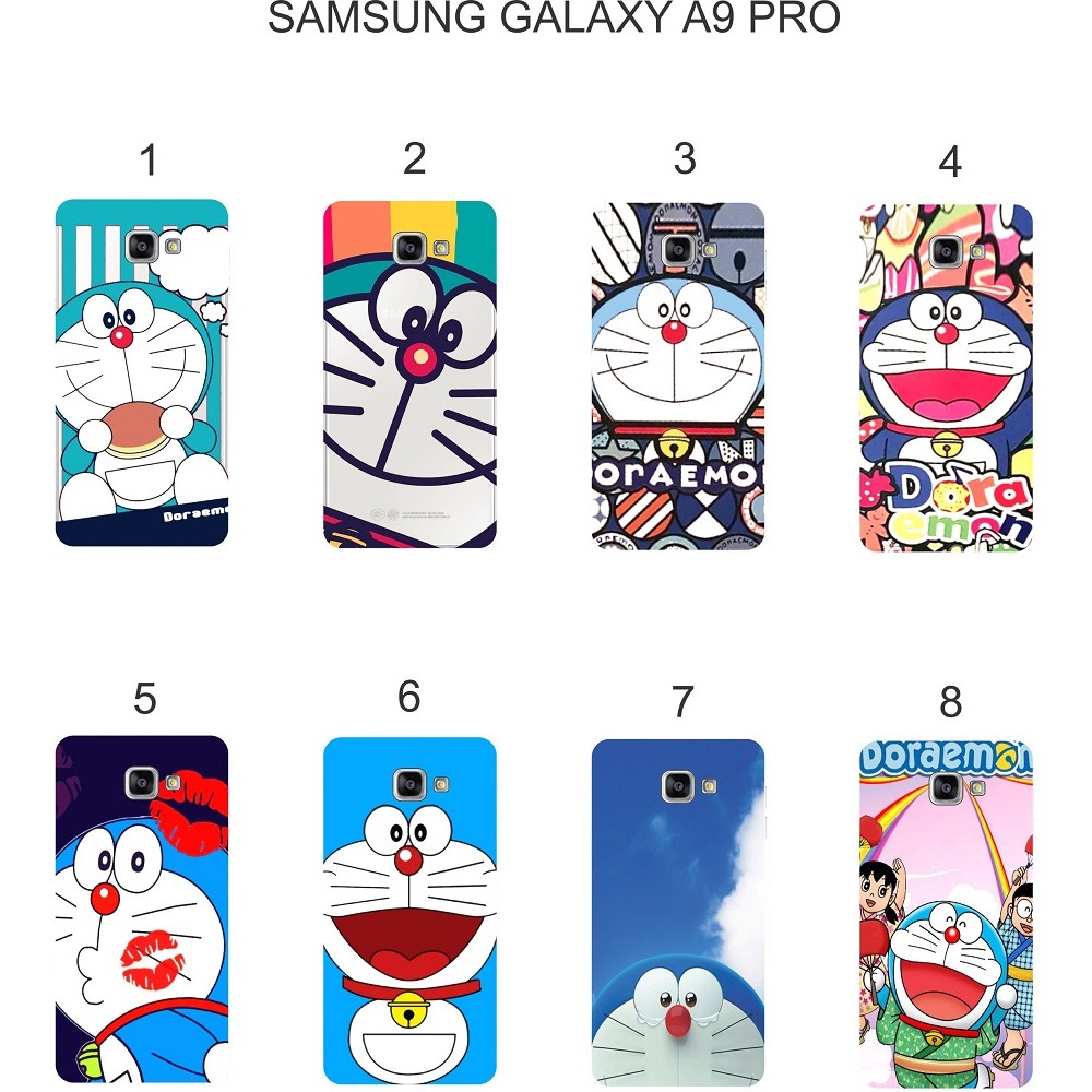 Ốp lưng Samsung Galaxy A9 Pro dẻo in hình Doraemon