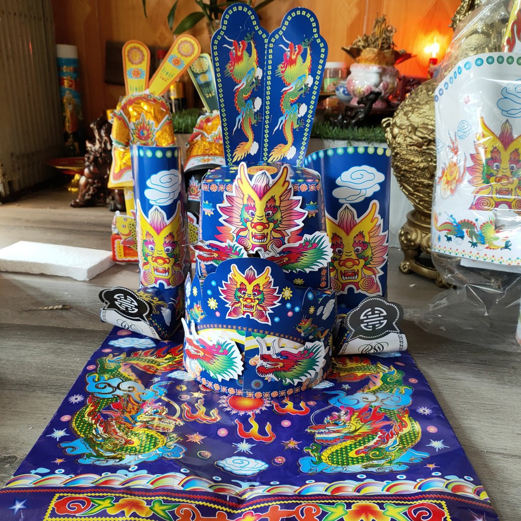 Nón Mũ,Hia,Áo cúng Trạng(Nam,Nữ), cúng Thần(đầy đủ)