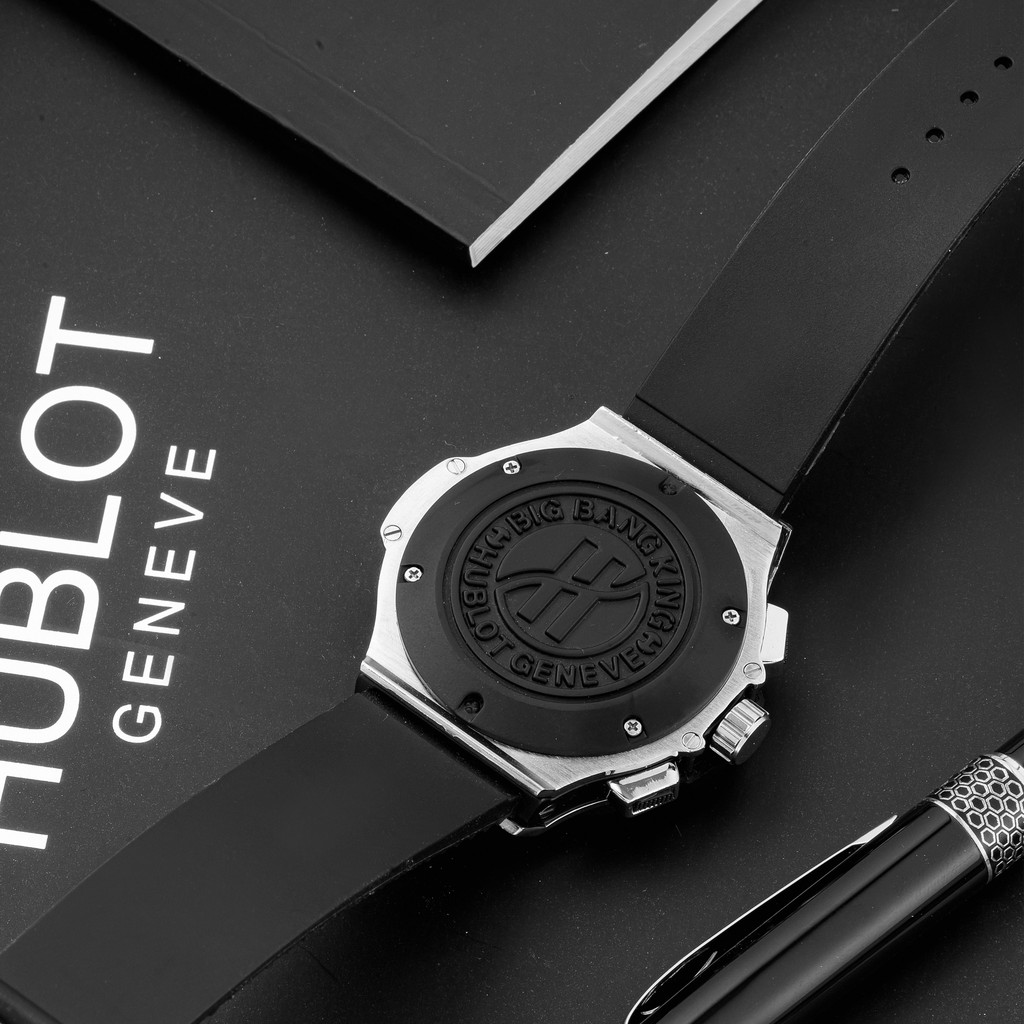 Đồng hồ nam Hublot máy pin dây cao su chống nước cao cấp bảo hành 12m DH206 | BigBuy360 - bigbuy360.vn