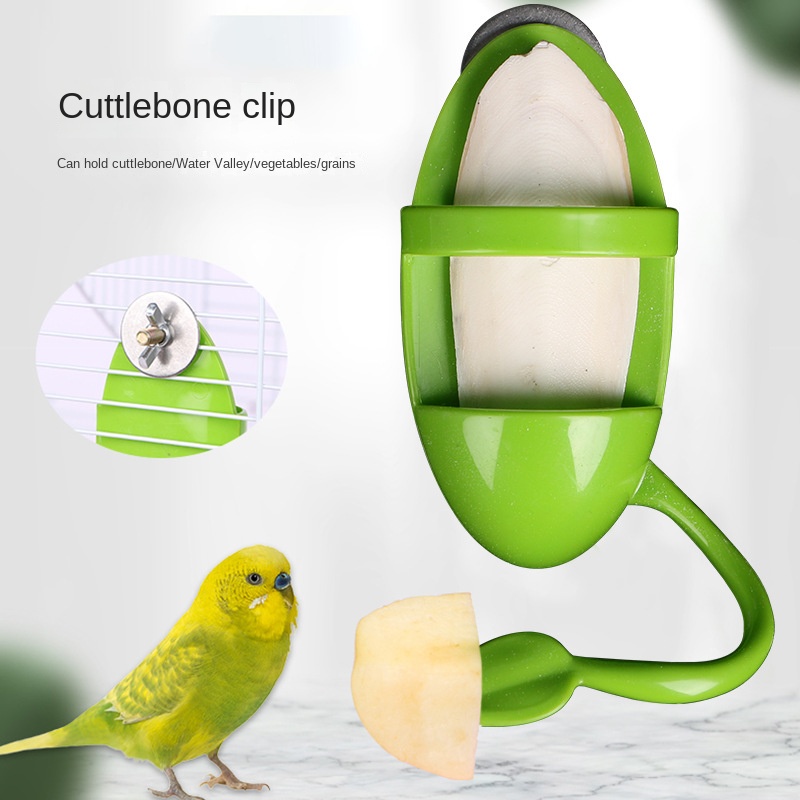 Hộp Đựng Thức Ăn Đồ Chơi Cho Chim Vẹt Hình Xương Cá