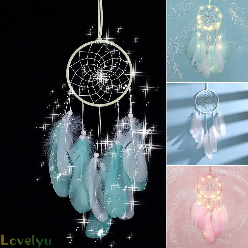 Dreamcatcher Có Đèn Led Trang Trí Nhà Cửa