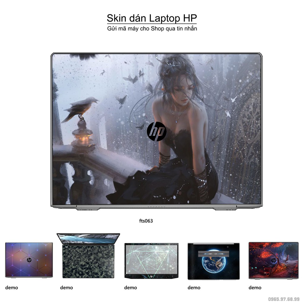 Skin dán Laptop HP in hình Fantasy _nhiều mẫu 7 (inbox mã máy cho Shop)