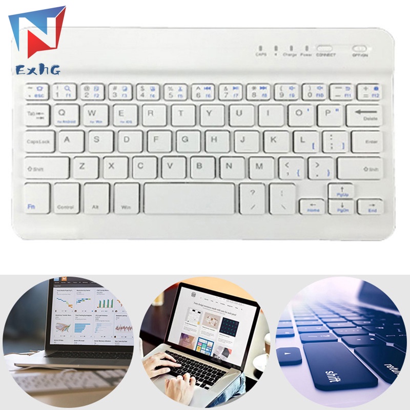1 Bàn Phím Bluetooth Không Dây 7 8 Inch Cho Điện Thoại Máy Tính Bảng IOS Android 7 8 Inch