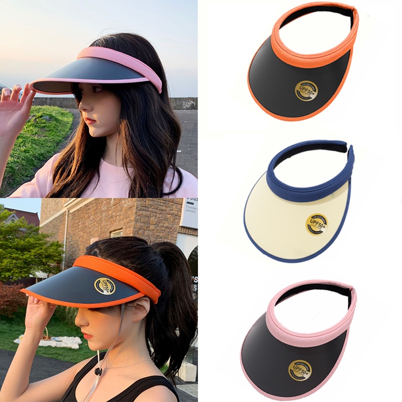 Mũ Lưỡi Trai Nửa Đầu Chống Nắng Màu Sắc Đơn Giản Thời Trang Cho Nữ